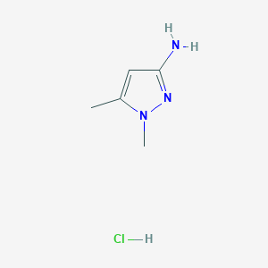molecular formula C5H10ClN3 B3039983 1,5-Dimethyl-1H-pyrazol-3-amine hydrochloride CAS No. 1431965-39-7