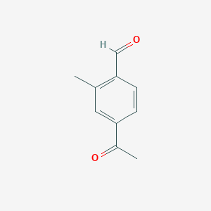 molecular formula C10H10O2 B3039984 4-乙酰基-2-甲基苯甲醛 CAS No. 1433821-65-8