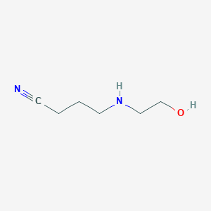 molecular formula C6H12N2O B3039993 4-(2-Hydroxyethylamino)butanenitrile CAS No. 143944-85-8
