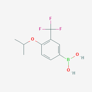 molecular formula C10H12BF3O3 B3039998 4-Isopropoxy-3-(trifluoromethyl)phenylboronic acid CAS No. 1444260-43-8
