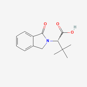 molecular formula C14H17NO3 B3040007 (2S)-3,3-dimethyl-2-(1-oxo-1,3-dihydro-2H-isoindol-2-yl)butanoic acid CAS No. 1448189-64-7