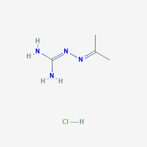 molecular formula C4H11ClN4 B3040014 2-(Propan-2-ylideneamino)guanidine;hydrochloride CAS No. 145703-69-1