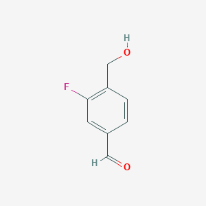 molecular formula C8H7FO2 B3040017 3-Fluoro-4-(hydroxymethyl)benzaldehyde CAS No. 1459189-71-9