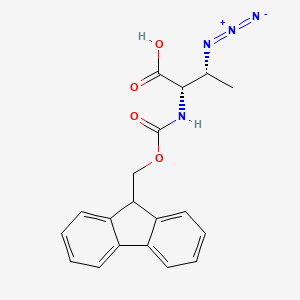 molecular formula C19H18N4O4 B3040018 (2S,3R)-2-(Fmoc-amino)-3-azidobutanoic acid CAS No. 146306-79-8