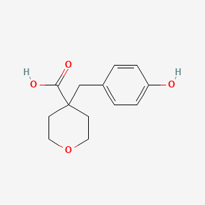 4-(4-Hydroxybenzyl)tetrahydropyran-4-carboxylic Acid
