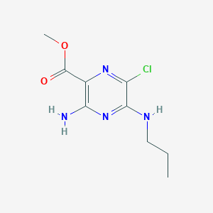 molecular formula C9H13ClN4O2 B3040040 Methyl 3-amino-6-chloro-5-(propylamino)pyrazine-2-carboxylate CAS No. 1503-32-8