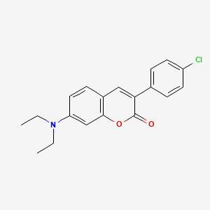 molecular formula C19H18ClNO2 B3040041 3-(4-Chlorophenyl)-7-(diethylamino)chromen-2-one CAS No. 150460-76-7