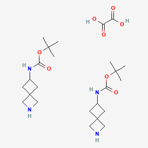 tert-butyl N-(2-azaspiro[3.3]heptan-6-yl)carbamate;oxalic acid