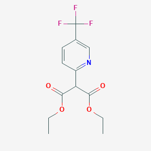 molecular formula C13H14F3NO4 B3040078 Diethyl 2-[5-(trifluoromethyl)pyridin-2-yl]malonate CAS No. 153704-26-8
