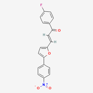 1-(4-Fluorophenyl)-3-[5-(4-nitrophenyl)-2-furyl]prop-2-en-1-one