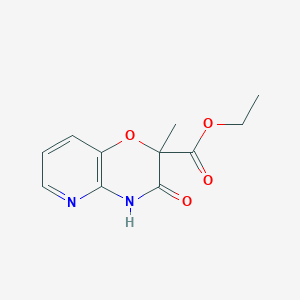 molecular formula C11H12N2O4 B3040085 ethyl 2-methyl-3-oxo-3,4-dihydro-2H-pyrido[3,2-b][1,4]oxazine-2-carboxylate CAS No. 154365-38-5