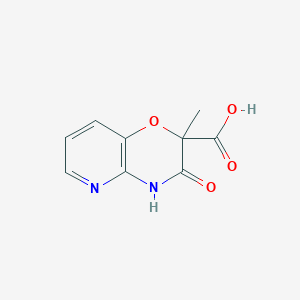 molecular formula C9H8N2O4 B3040086 2-methyl-3-oxo-3,4-dihydro-2H-pyrido[3,2-b][1,4]oxazine-2-carboxylic acid CAS No. 154365-45-4