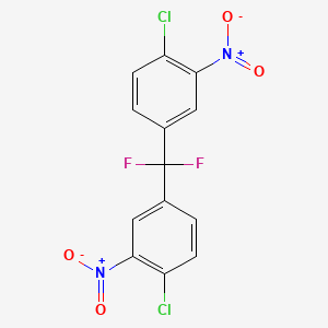 1-Chloro-4-[(4-chloro-3-nitrophenyl)(difluoro)methyl]-2-nitrobenzene