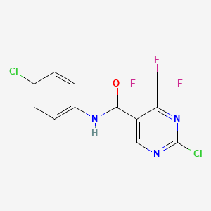 2-chloro-N-(4-chlorophenyl)-4-(trifluoromethyl)pyrimidine-5-carboxamide