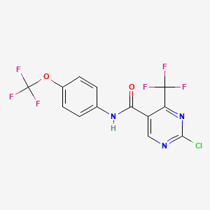 N5-[4-(trifluoromethoxy)phenyl]-2-chloro-4-(trifluoromethyl)pyrimidine-5-carboxamide