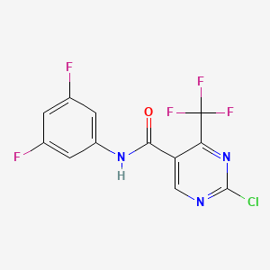N5-(3,5-Difluorophenyl)-2-chloro-4-(trifluoromethyl)pyrimidine-5-carboxamide
