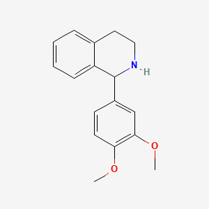 molecular formula C17H19NO2 B3040100 1,2-Dimethoxy-4-(1,2,3,4-tetrahydroisoquinolyl)benzene CAS No. 155315-02-9