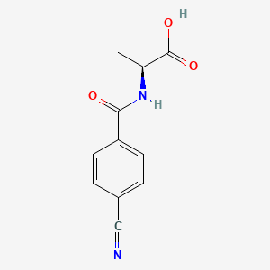 molecular formula C11H10N2O3 B3040104 (4-氰基苯甲酰)丙氨酸 CAS No. 1562411-17-9
