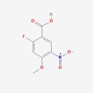 molecular formula C8H6FNO5 B3040110 2-Fluoro-4-methoxy-5-nitrobenzoic acid CAS No. 1565494-79-2