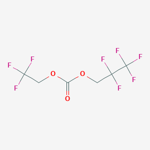 molecular formula C6H4F8O3 B3040114 2,2,3,3,3-Pentafluoropropyl 2,2,2-trifluoroethyl carbonate CAS No. 156783-99-2