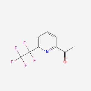 molecular formula C9H6F5NO B3040120 2-Acetyl-6-(pentafluoroethyl)pyridine CAS No. 1580464-65-8