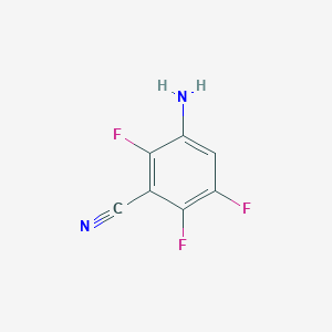 molecular formula C7H3F3N2 B3040127 3-Amino-2,5,6-trifluorobenzonitrile CAS No. 159847-79-7