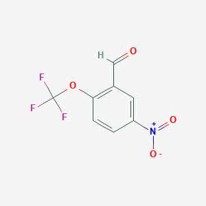 molecular formula C8H4F3NO4 B3040131 5-Nitro-2-(trifluoromethoxy)benzaldehyde CAS No. 160503-78-6