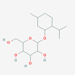 2-(Hydroxymethyl)-6-(5-methyl-2-propan-2-ylcyclohexyl)oxyoxane-3,4,5-triol