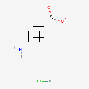 molecular formula C10H12ClNO2 B3040143 Methyl 4-aminocubane-1-carboxylate hydrochloride CAS No. 1620821-59-1