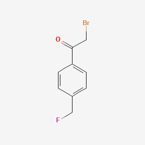 molecular formula C9H8BrFO B3040151 2-Bromo-1-(4-(fluoromethyl)phenyl)ethan-1-one CAS No. 1628010-89-8