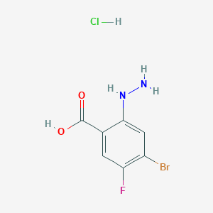 4-Bromo-5-fluoro-2-hydrazinylbenzoic acid hydrochloride