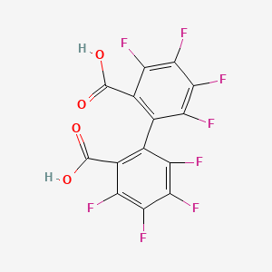 molecular formula C14H2F8O4 B3040169 3,3',4,4',5,5',6,6'-Octafluoro[1,1'-biphenyl]-2,2'-dicarboxylic acid CAS No. 16583-10-1