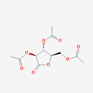 molecular formula C11H14O8 B3040183 2,3,5-Tri-O-acetyl-D-arabinonic acid, gamma-lactone CAS No. 16751-37-4
