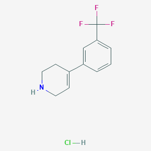 B3040186 4-(3-(Trifluoromethyl)phenyl)-1,2,3,6-tetrahydropyridine hydrochloride CAS No. 1683-23-4