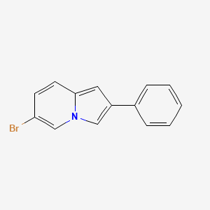 molecular formula C14H10BrN B3040191 6-Bromo-2-phenylindolizine CAS No. 169210-37-1