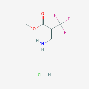 molecular formula C5H9ClF3NO2 B3040199 2-(氨基甲基)-3,3,3-三氟丙酸甲酯盐酸盐 CAS No. 1706452-51-8