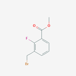 molecular formula C9H8BrFO2 B3040209 Methyl 3-(bromomethyl)-2-fluorobenzoate CAS No. 171670-20-5