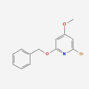 molecular formula C13H12BrNO2 B3040228 2-Benzyloxy-6-Bromo-4-Methoxypyridine CAS No. 175422-05-6