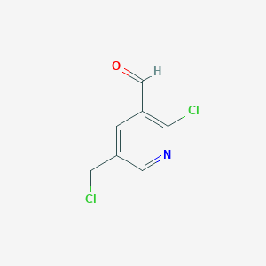 molecular formula C7H5Cl2NO B3040236 2-Chloro-5-chloromethyl-pyridine-3-carbaldehyde CAS No. 176433-45-7