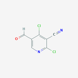 molecular formula C7H2Cl2N2O B3040237 2,4-Dichloro-5-formyl-nicotinonitrile CAS No. 176433-56-0