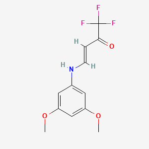 4-(3,5-Dimethoxyanilino)-1,1,1-trifluorobut-3-en-2-one