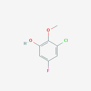 molecular formula C7H6ClFO2 B3040249 3-氯-5-氟-2-甲氧基苯酚 CAS No. 1783971-79-8