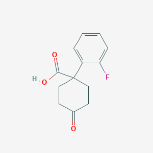 molecular formula C13H13FO3 B3040254 1-(2-Fluorophenyl)-4-oxocyclohexanecarboxylic acid CAS No. 179064-49-4