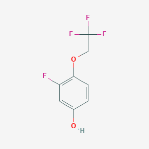 molecular formula C8H6F4O2 B3040255 3-Fluoro-4-(2,2,2-trifluoroethoxy)phenol CAS No. 179628-16-1