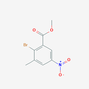 molecular formula C9H8BrNO4 B3040257 Methyl 2-bromo-3-methyl-5-nitrobenzoate CAS No. 179897-93-9