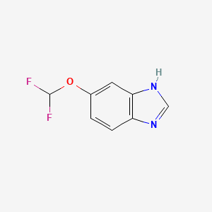 molecular formula C8H6F2N2O B3040264 5-Difluoromethoxy-1H-benzimidazole CAS No. 1803896-31-2