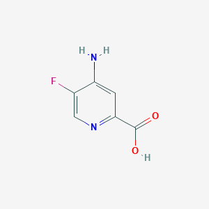molecular formula C6H5FN2O2 B3040265 4-Amino-5-fluoropicolinic acid CAS No. 1804052-68-3