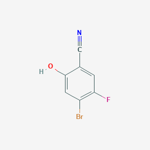 molecular formula C7H3BrFNO B3040269 4-Bromo-5-fluoro-2-hydroxybenzonitrile CAS No. 1805936-02-0