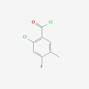 molecular formula C8H5Cl2FO B3040271 2-Chloro-4-fluoro-5-methylbenzoyl chloride CAS No. 1807027-18-4