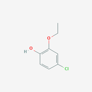 molecular formula C8H9ClO2 B3040275 Phenol, 4-chloro-2-ethoxy- CAS No. 18113-10-5